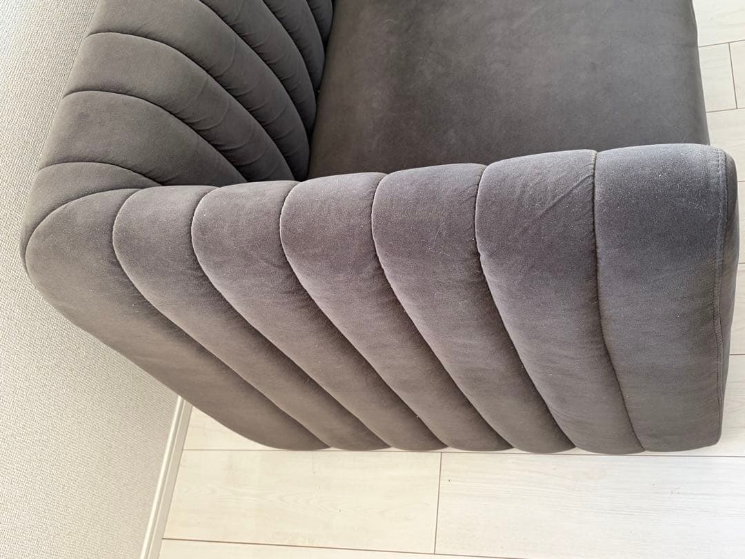 Francfranc ソファ　ダークグレー 2-3人用ソファ