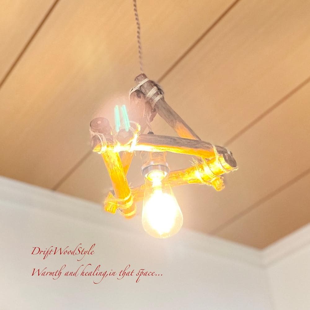 流木インテリア 流木シェード ペンダントライト 照明 LED 間接照明 N63