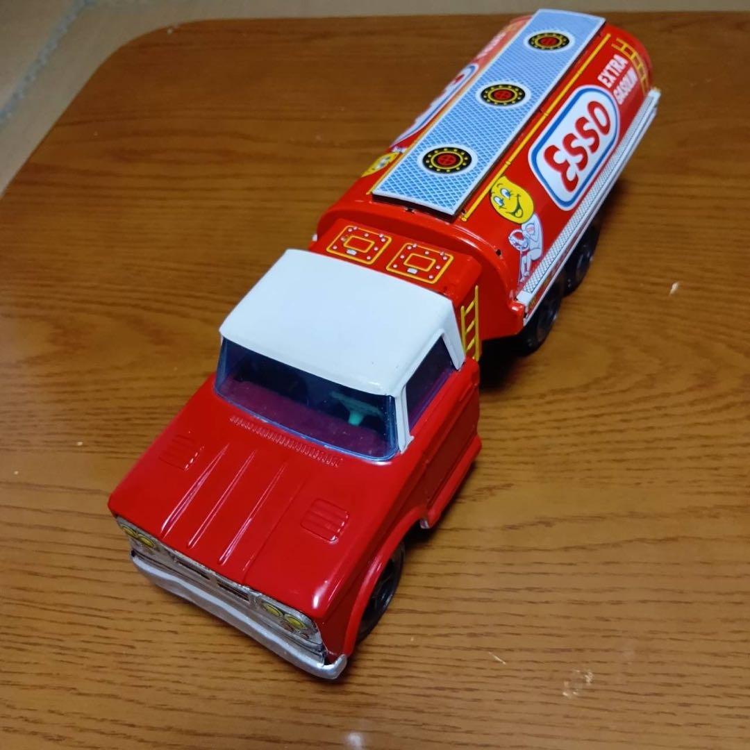 【レトロ】ESSO エッソ　タンクローリー　ブリキ製