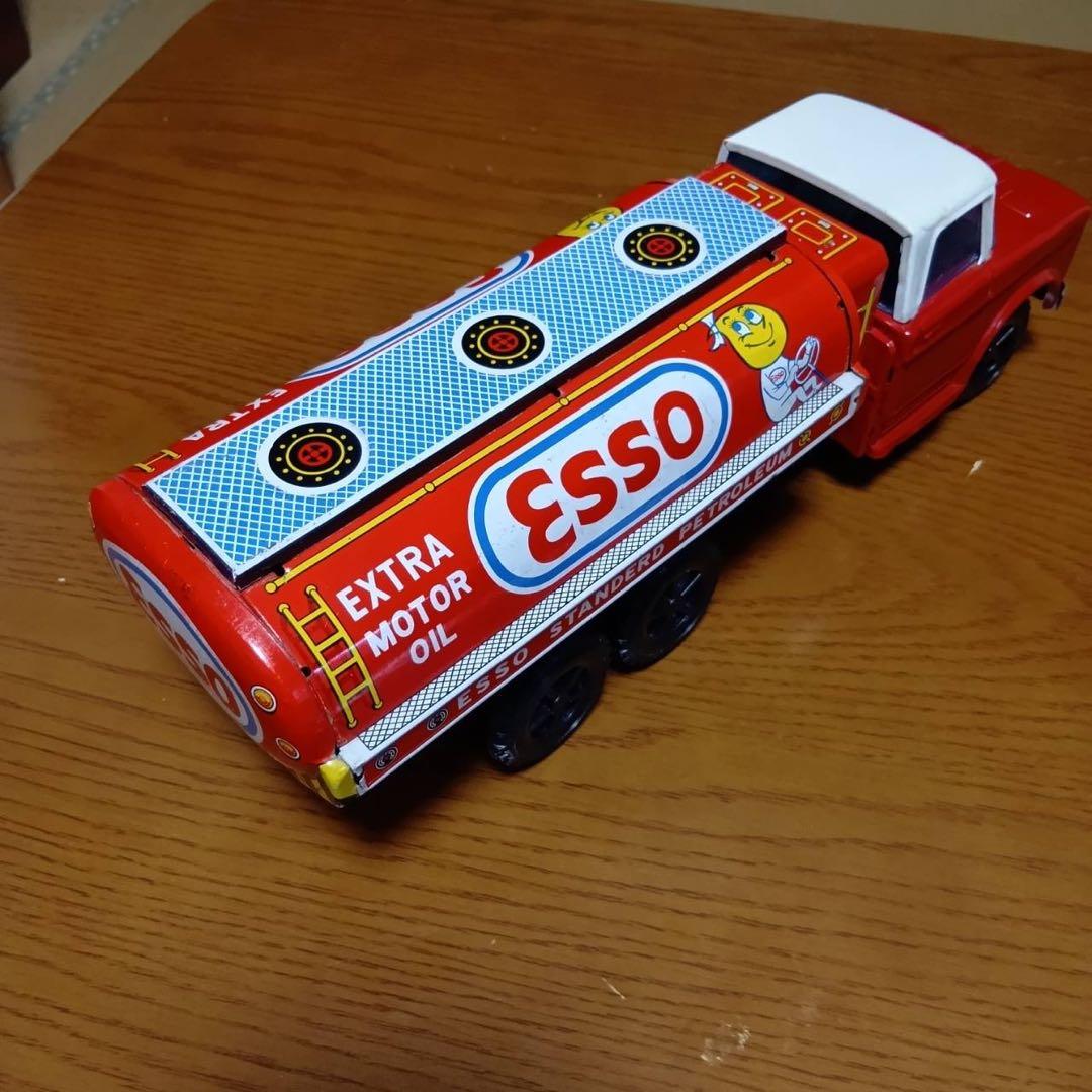 【レトロ】ESSO エッソ　タンクローリー　ブリキ製