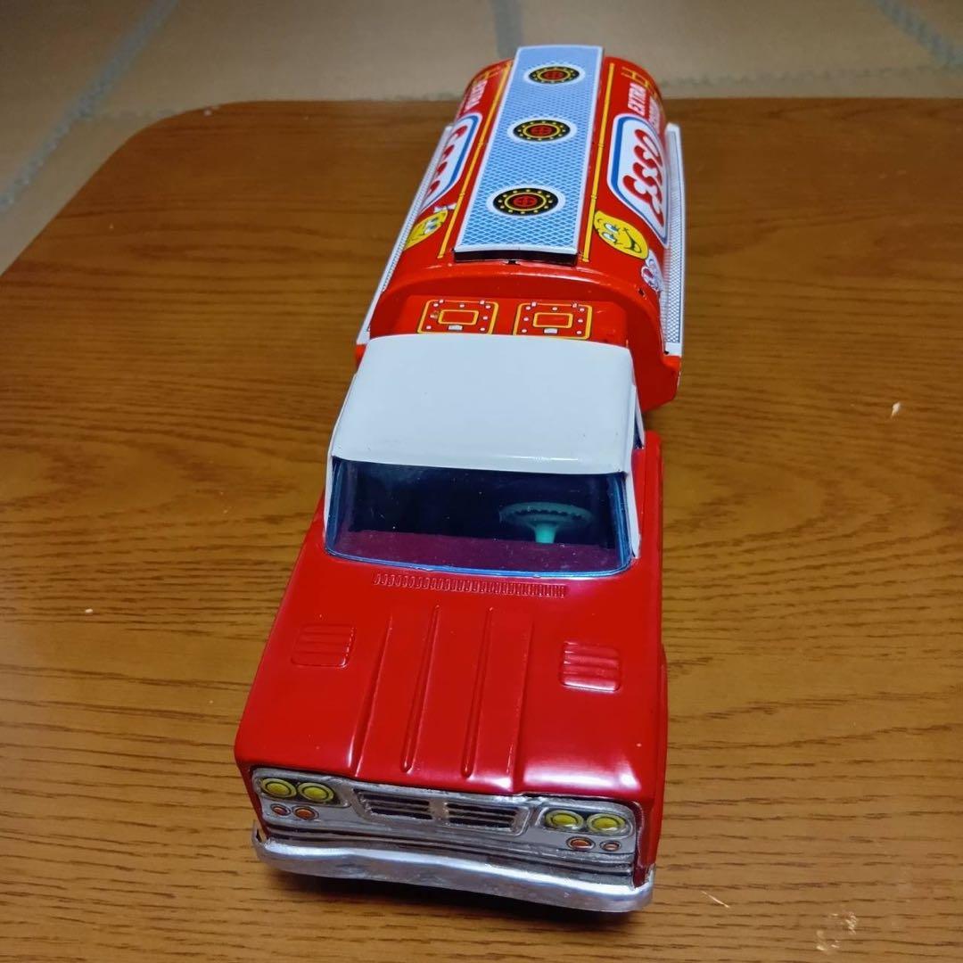 【レトロ】ESSO エッソ　タンクローリー　ブリキ製