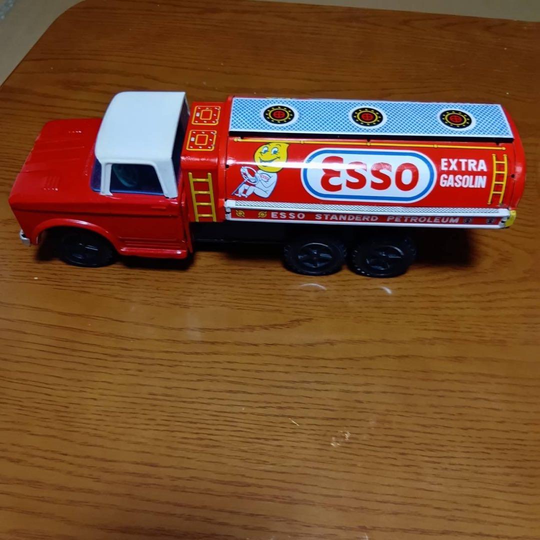 【レトロ】ESSO エッソ　タンクローリー　ブリキ製