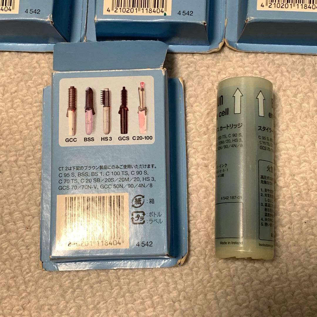 ブラウン コードレススタイラー専用 ガスカートリッジ CT2　3箱＋1本