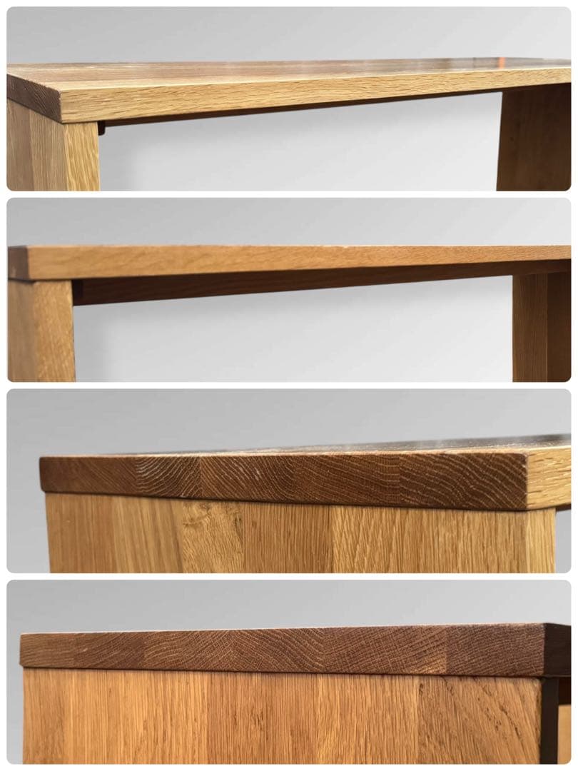 無印良品 ベンチ W120 ローボード テレビボード 無垢材 オーク材 北欧