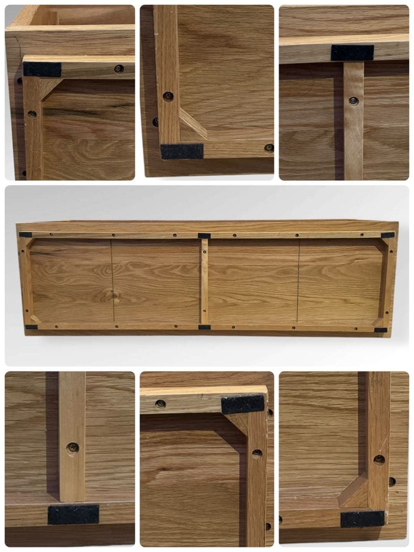 無印良品 ベンチ W120 ローボード テレビボード 無垢材 オーク材 北欧