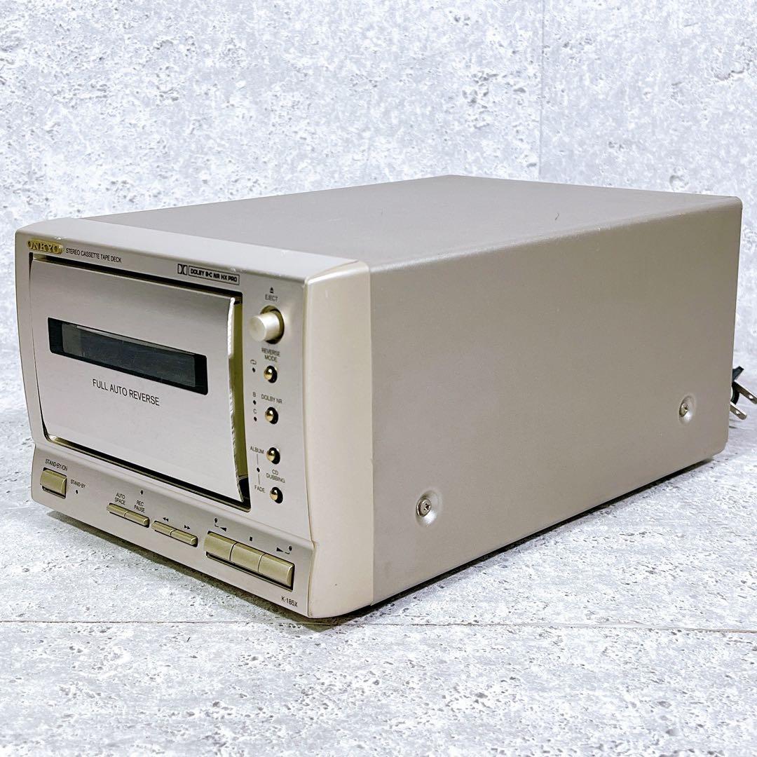 美品 ONKYO K-185X カセットデッキ 動作品 ビンテージ