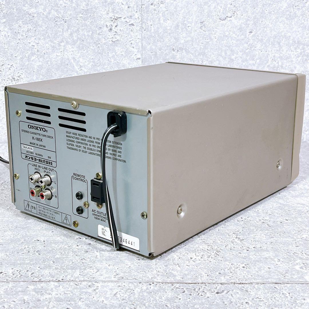 美品 ONKYO K-185X カセットデッキ 動作品 ビンテージ