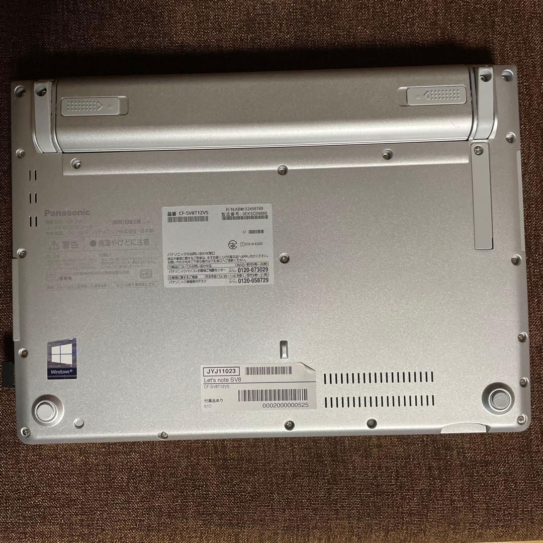 Windowsノート本体 Panasonic Let's Note CF-SV8T12VS I5 8GB
