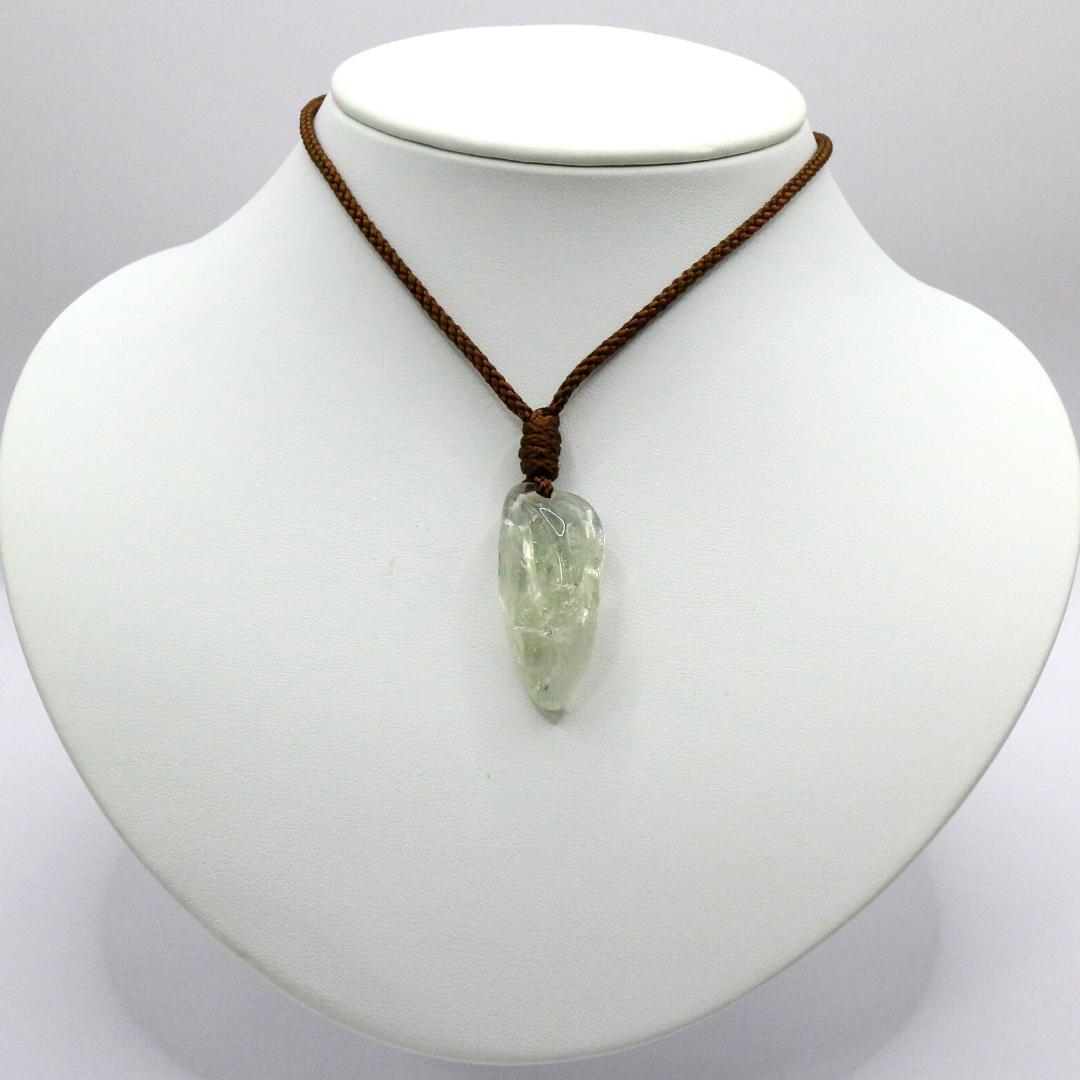 グリーンアメジスト  穴あき タンブル ana_tumble135