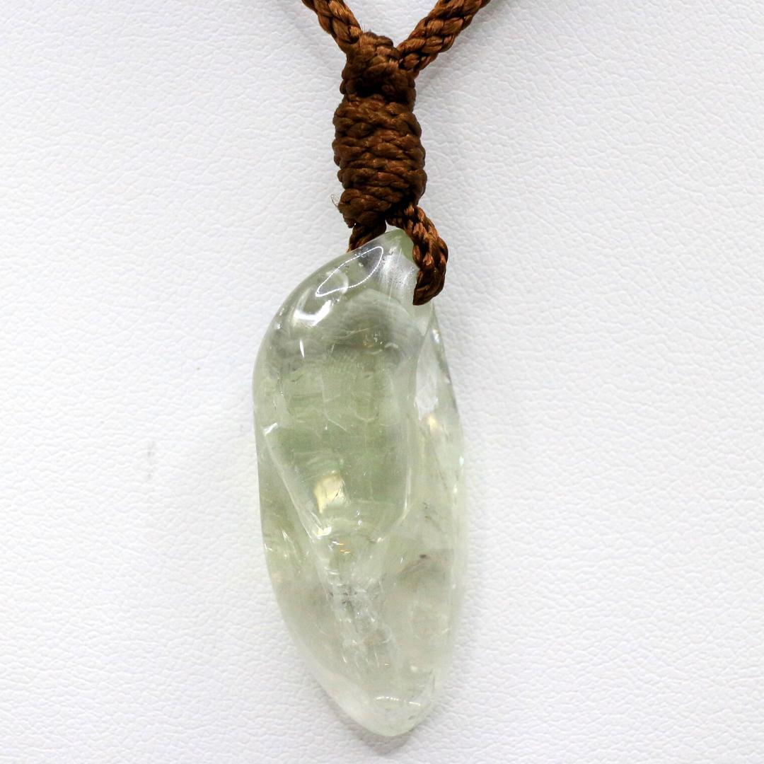 グリーンアメジスト  穴あき タンブル ana_tumble135