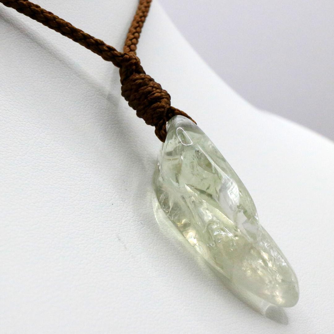 グリーンアメジスト  穴あき タンブル ana_tumble135