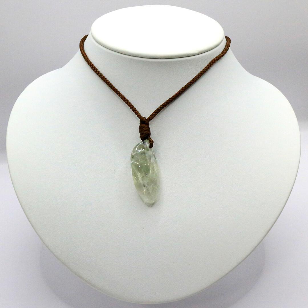 グリーンアメジスト  穴あき タンブル ana_tumble135