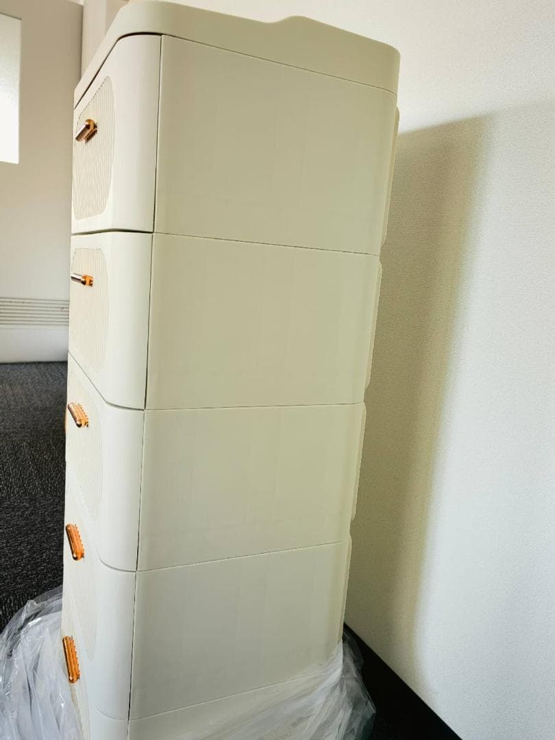 収納チェスト クローゼットチェスト北欧風 おしゃれ 組立不要 (5層,42cm)