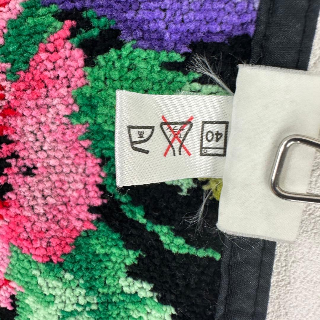 フェイラー FEILER シュニール織 花柄 エプロン ブラック