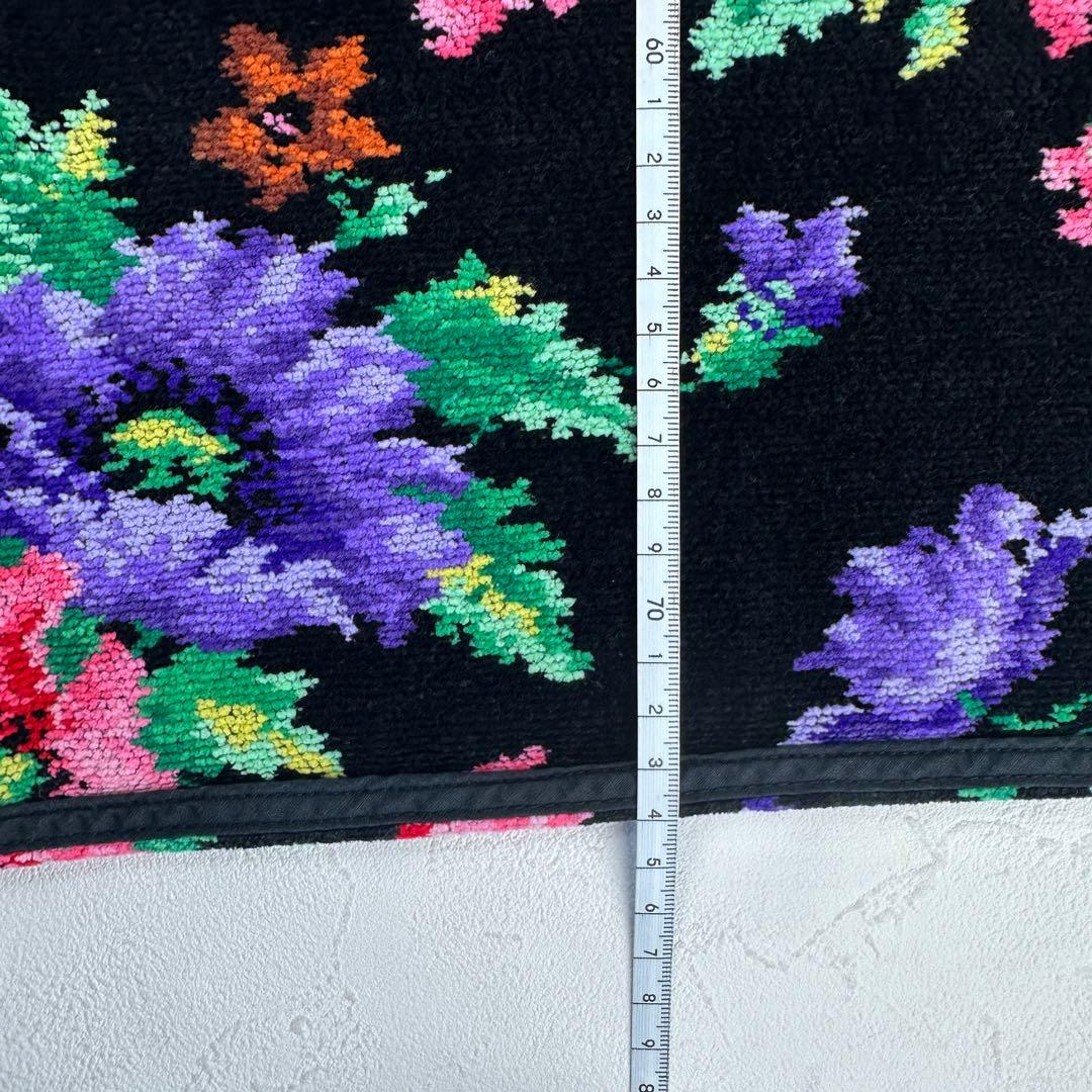 フェイラー FEILER シュニール織 花柄 エプロン ブラック