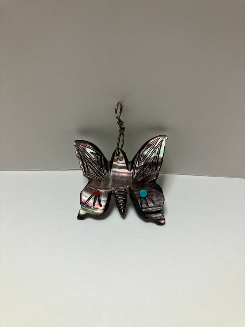 マライカ インディアンジュエリー 蝶モチーフ ペンダントトップ 一点物