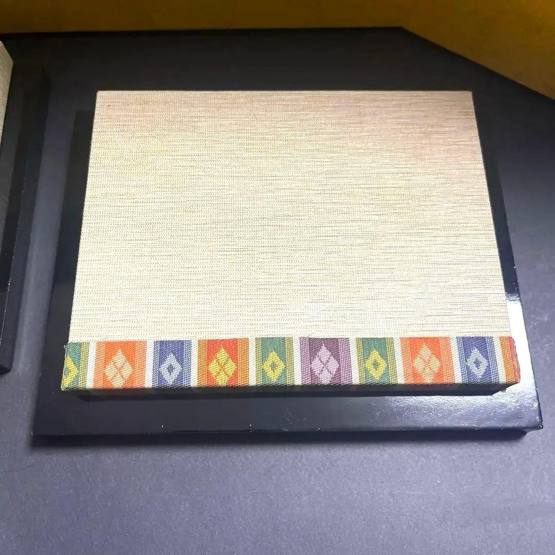 九谷焼 長峰窯 雛人形　 屏風/敷物/立札付き