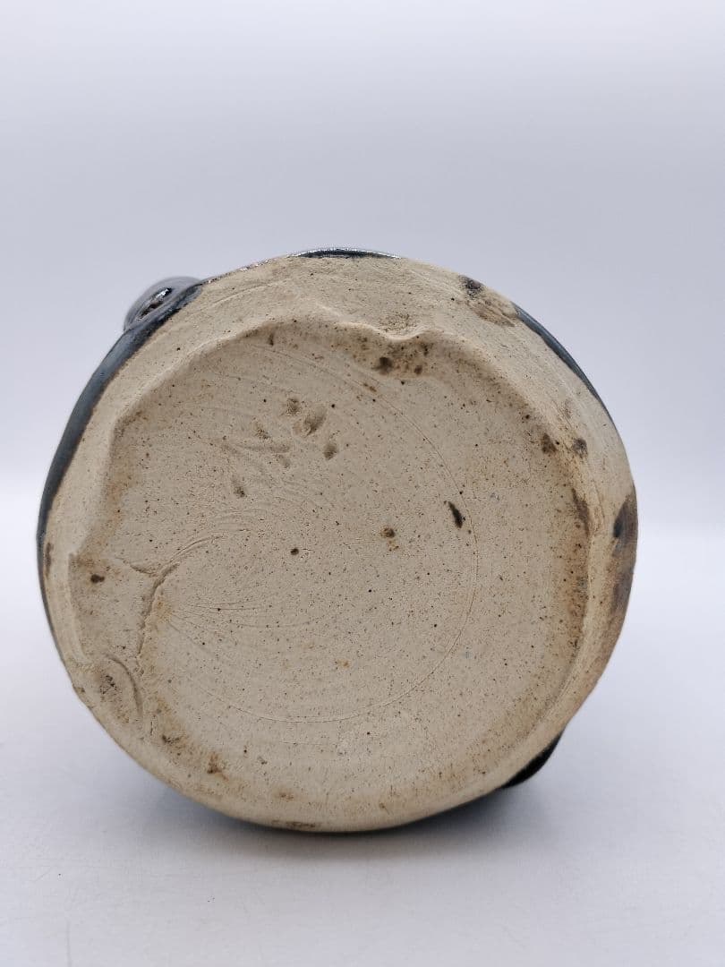 c675 古瀬戸花入 13代山口小左衛門 木箱 茶道具 古物