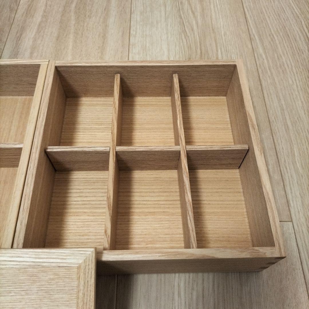 松屋漆器店　木製 3段重箱 仕切り付き