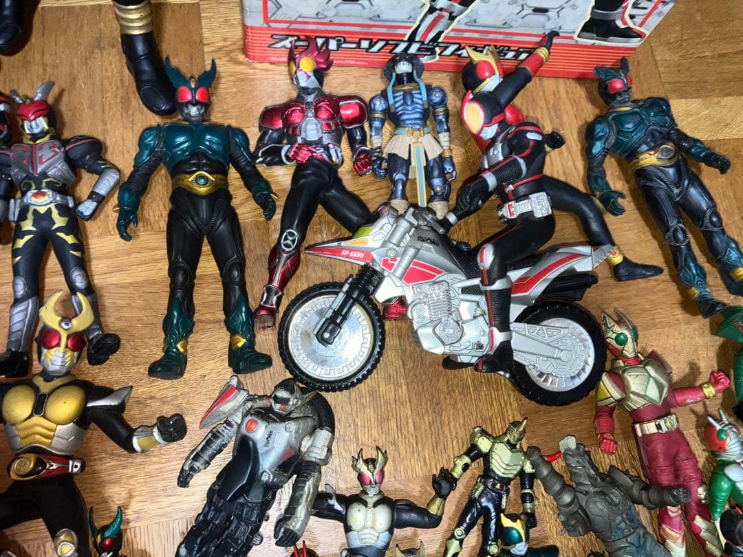 仮面ライダーシリーズ　フィギュア　ソフビ　ジャンク品　まとめ売り　大量