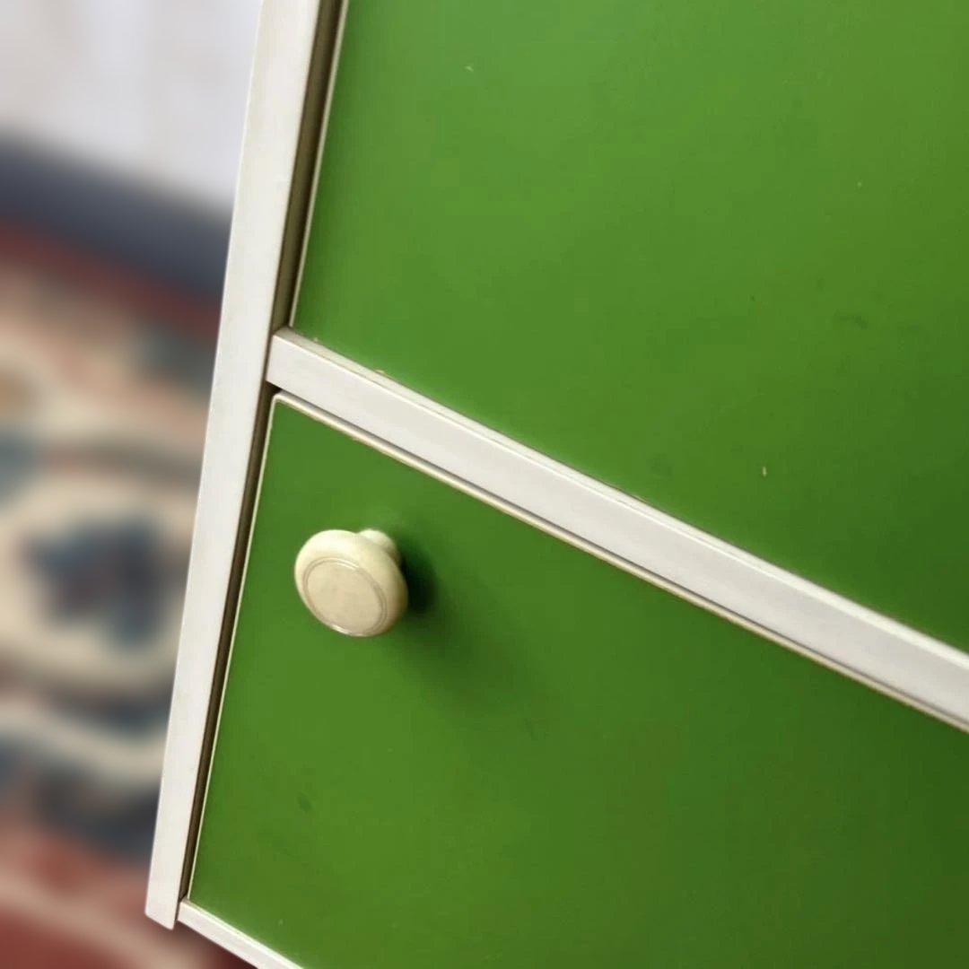 [昭和レトロ] 3段カラーボックス