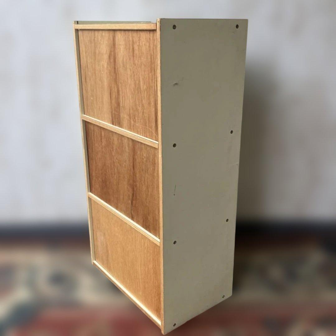 [昭和レトロ] 3段カラーボックス