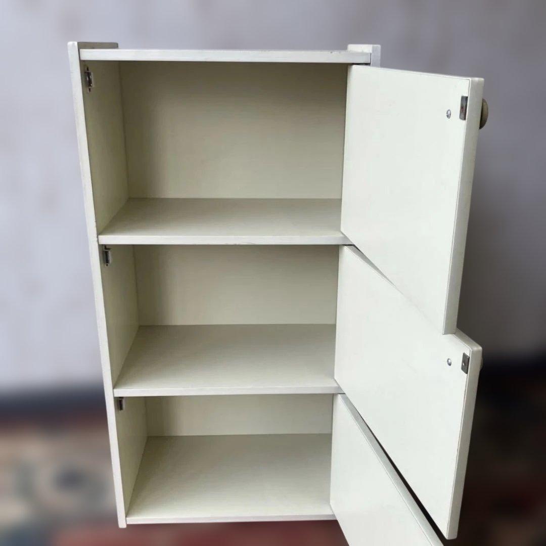 [昭和レトロ] 3段カラーボックス