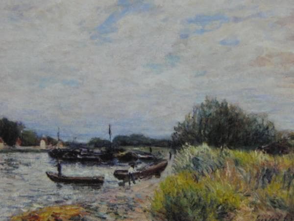 アルフレッド・シスレー、「サン・マメスのロワン川」、希少な画集より