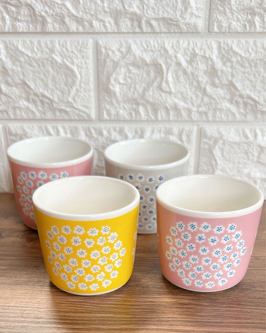 marimekko 花柄カップ 4個セット