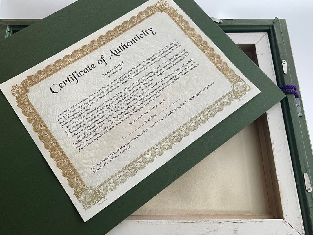 Amand Durand による復刻　レンブラント・ファン・レイン「3本の木」