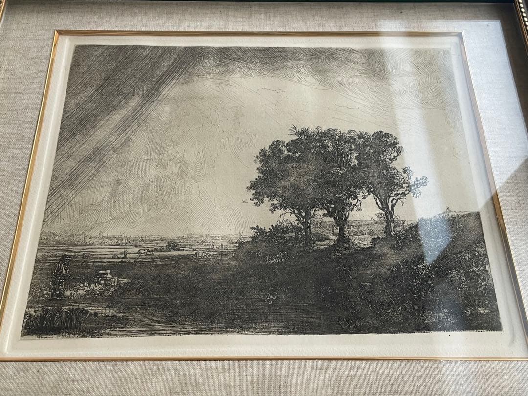 Amand Durand による復刻　レンブラント・ファン・レイン「3本の木」