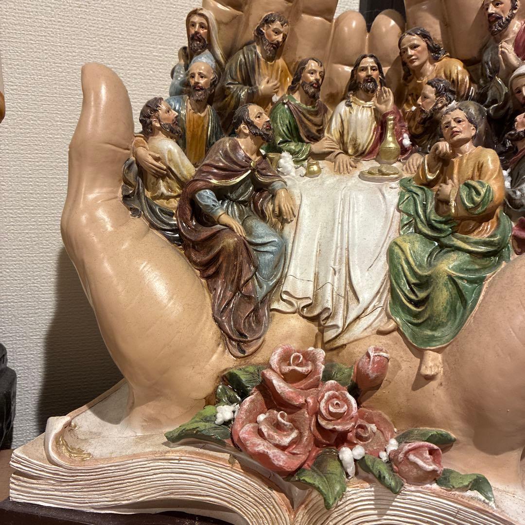 最後の晩餐会オブジェ　 クリスチャンvintage phillpine 特大