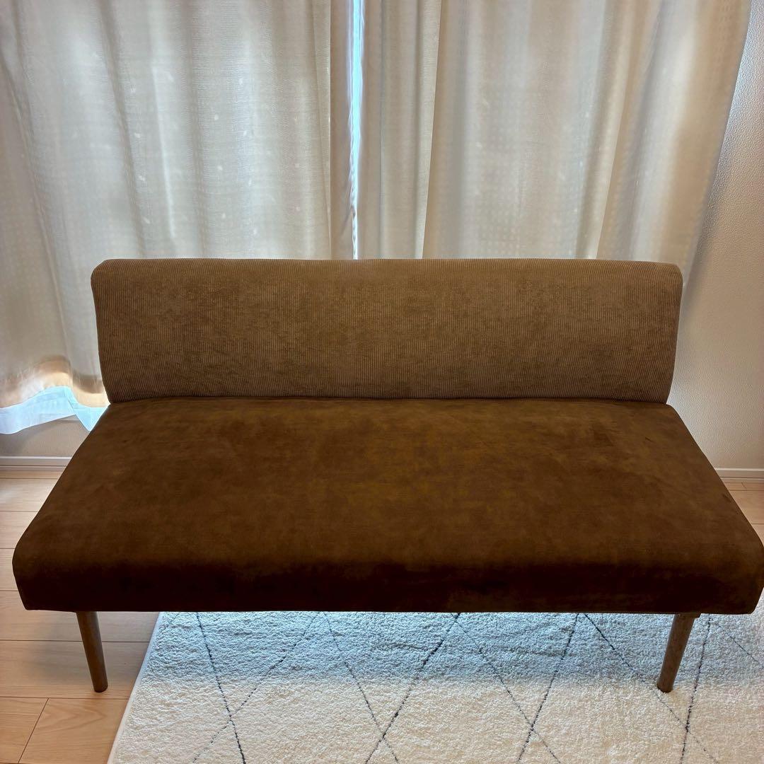 【美品♪】北欧風 2.5人掛けソファー クッション付き【横浜市青葉区手渡し限定】