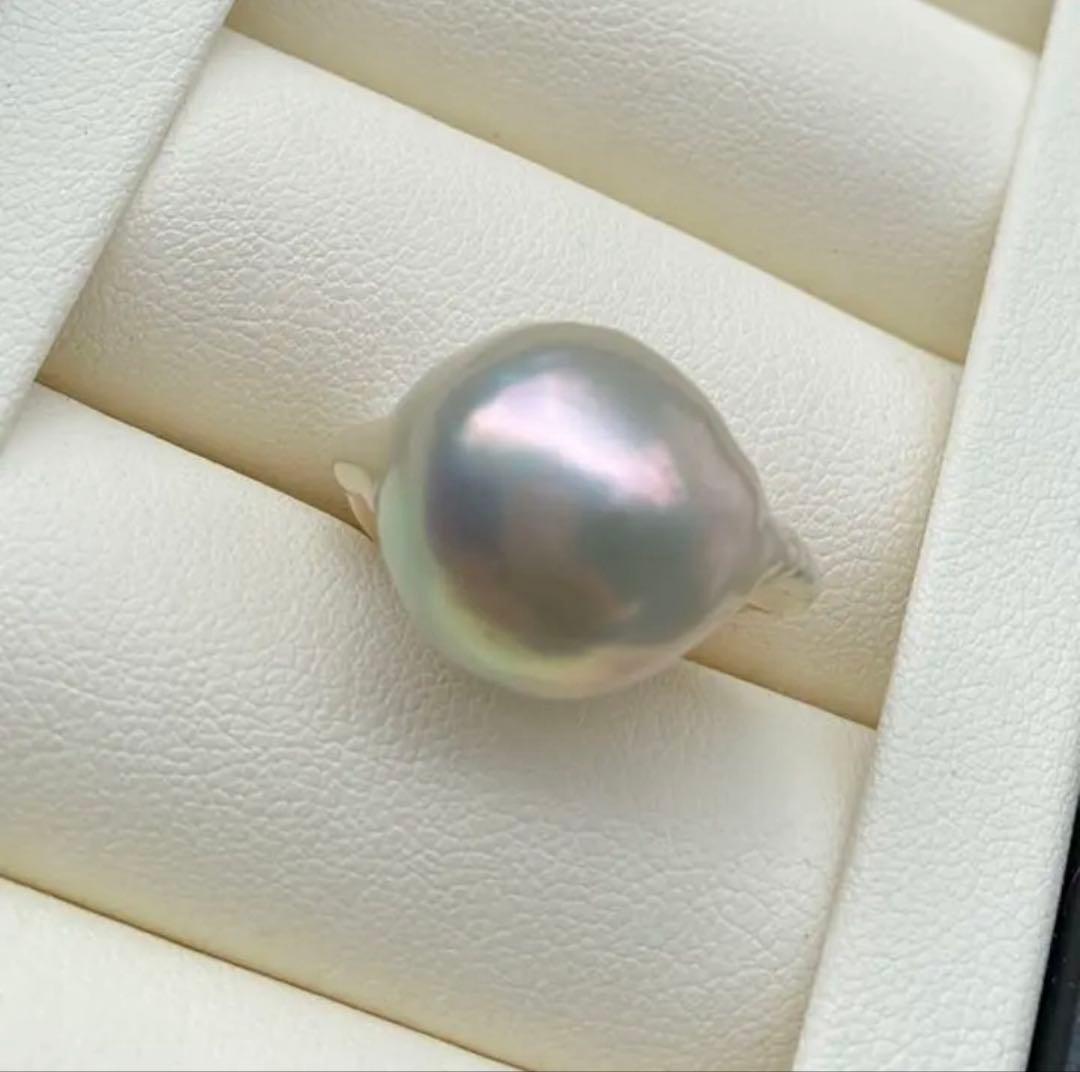 大粒29mm✨天然淡水バロックパールペンダント ホワイト系 上質テリ 新品