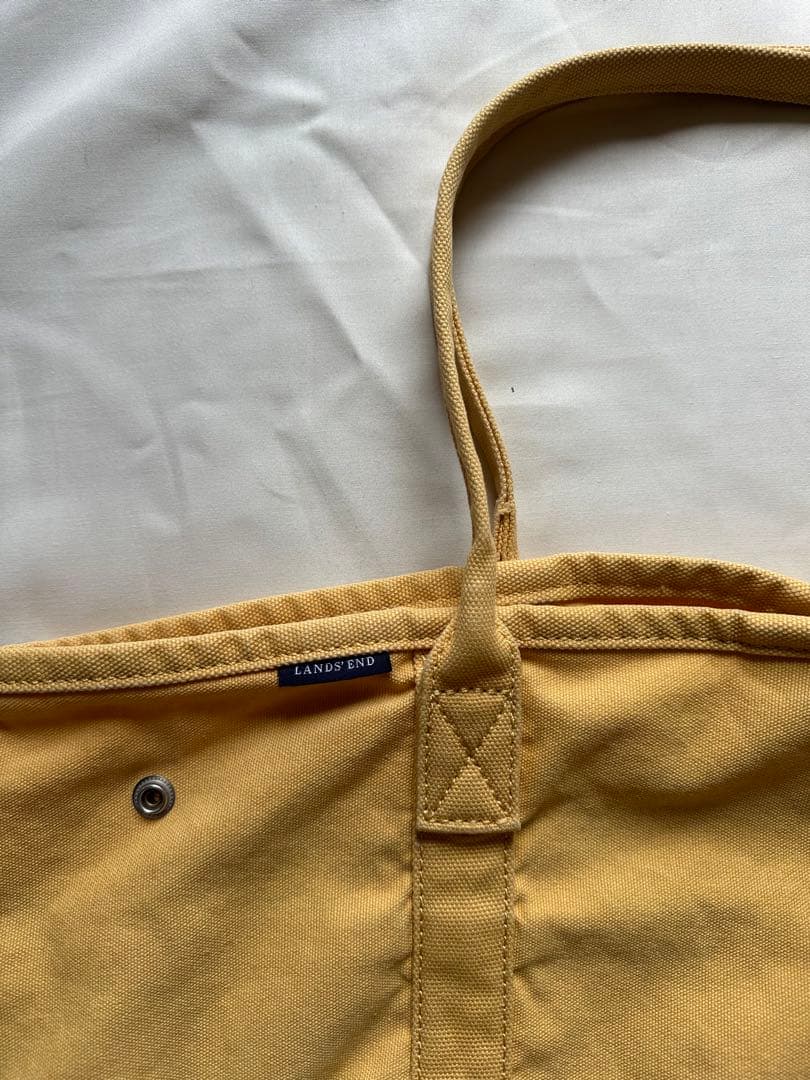 Lands' End イエローキャンバストートバッグ