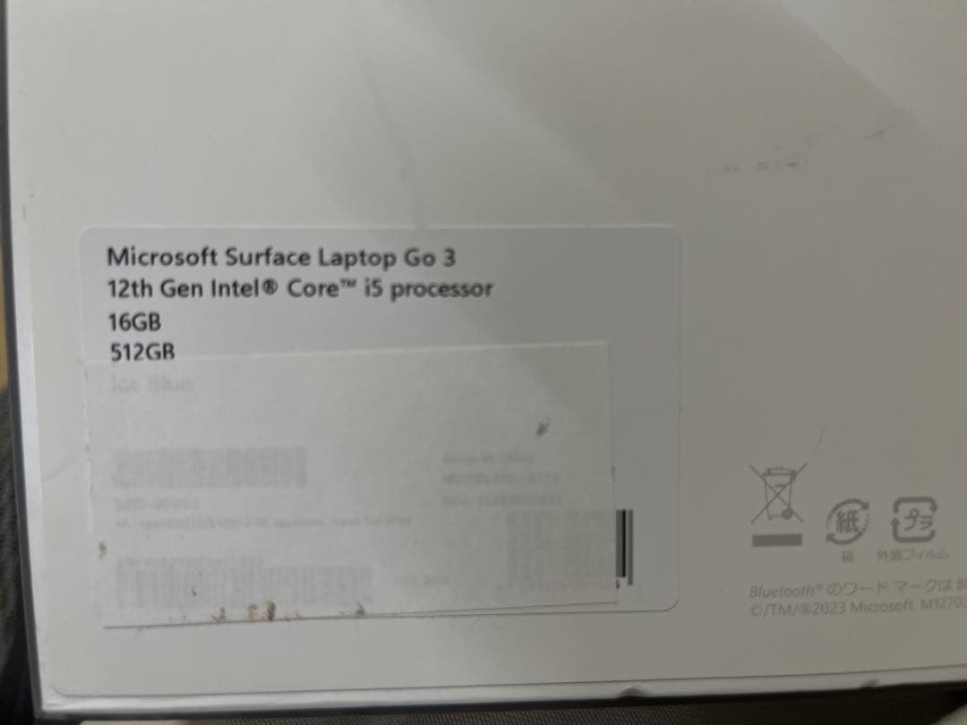 SurfaceLaptopGO3 12.4インチ Core-i5 /16GB
