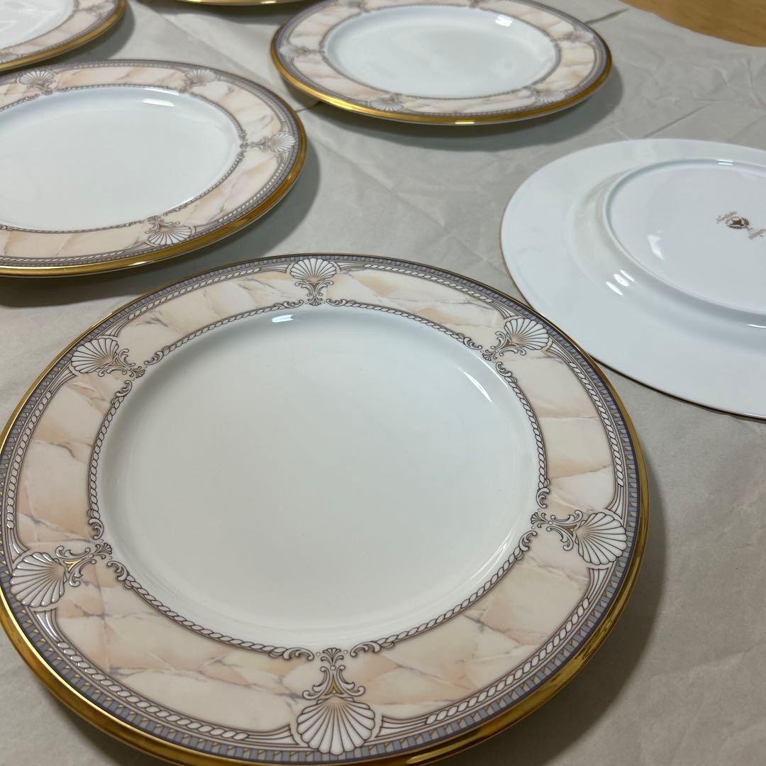 ノリタケ 金縁皿 6枚セット　直径28cm
