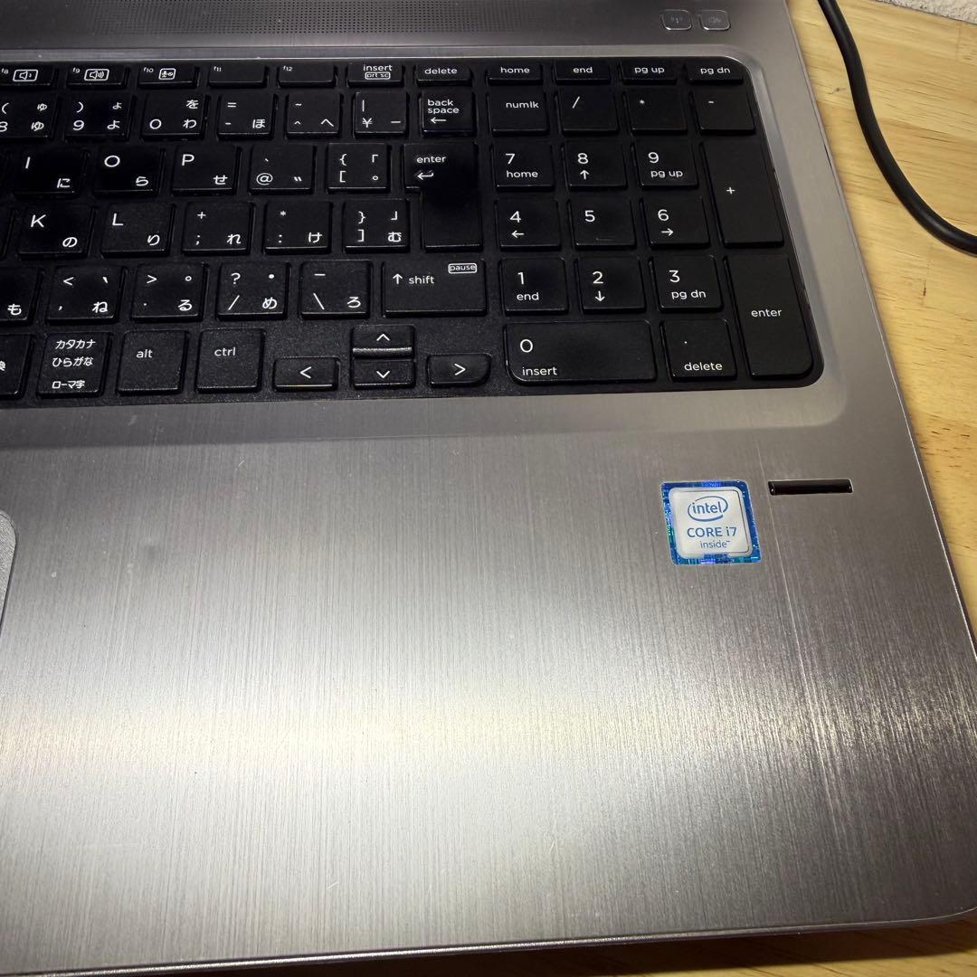 コスパ良品 HP ノートパソコン Windows11 i7 新品SSD カメラ
