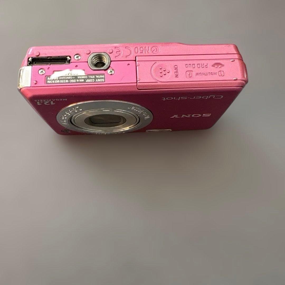 動作未確認 Sony Cyber-shot 12.1 DSC-W220 ピンク