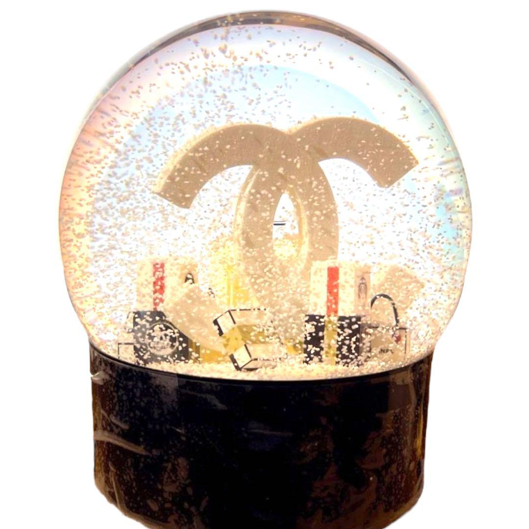 【新品未開封】 CHANEL N°5 黒 スノードーム 特大サイズ 電動式 ②