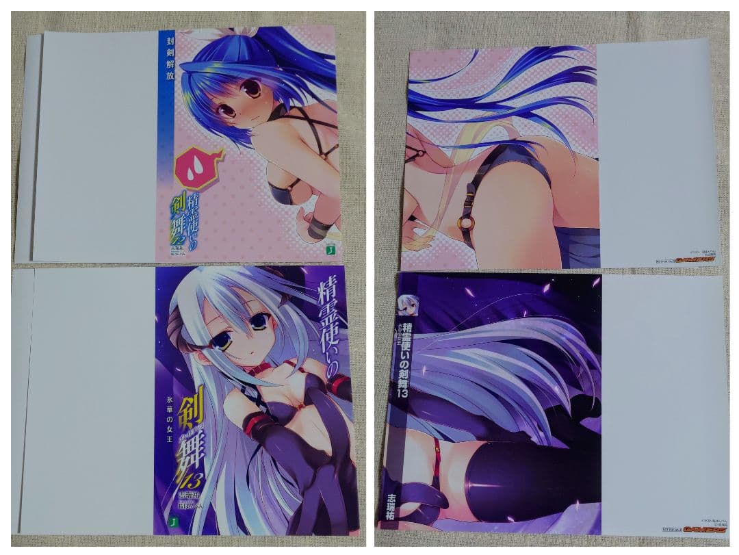 【バラ売り可】精霊使いの剣舞 特典ブックカバー　13枚セット