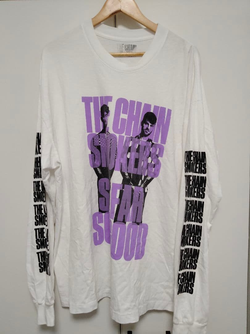 THE CHAIN SMOKERS プリントTシャツ　チェイン