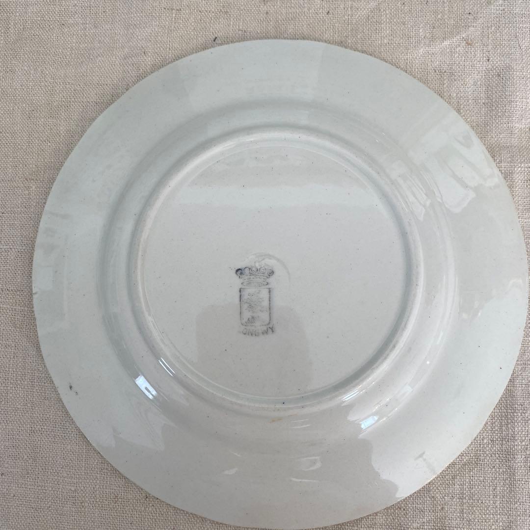 フランスアンティークLongwy ロンウィ プレートチェリー【C】