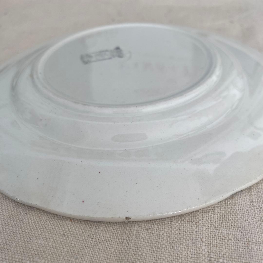 フランスアンティークLongwy ロンウィ プレートチェリー【C】