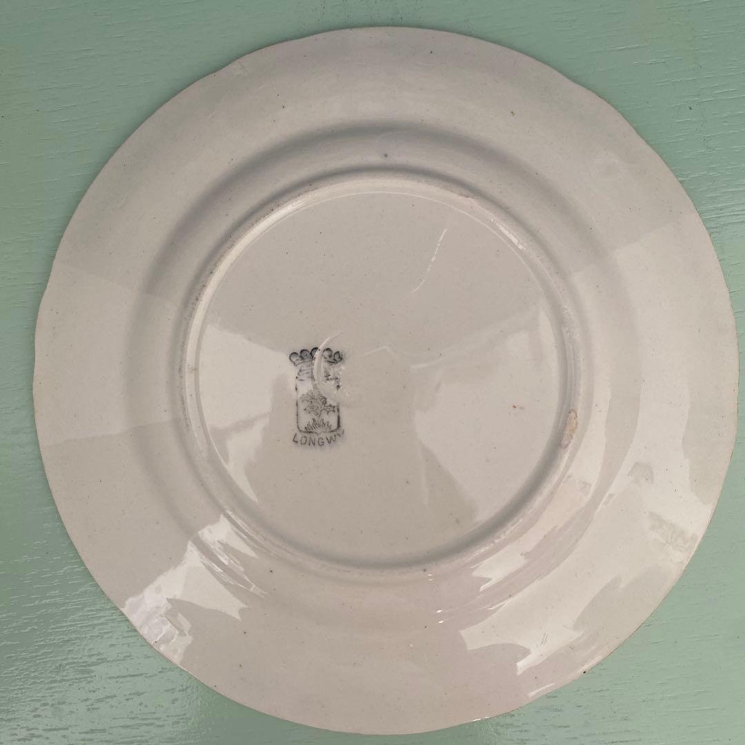 フランスアンティークLongwy ロンウィ プレートチェリー【C】