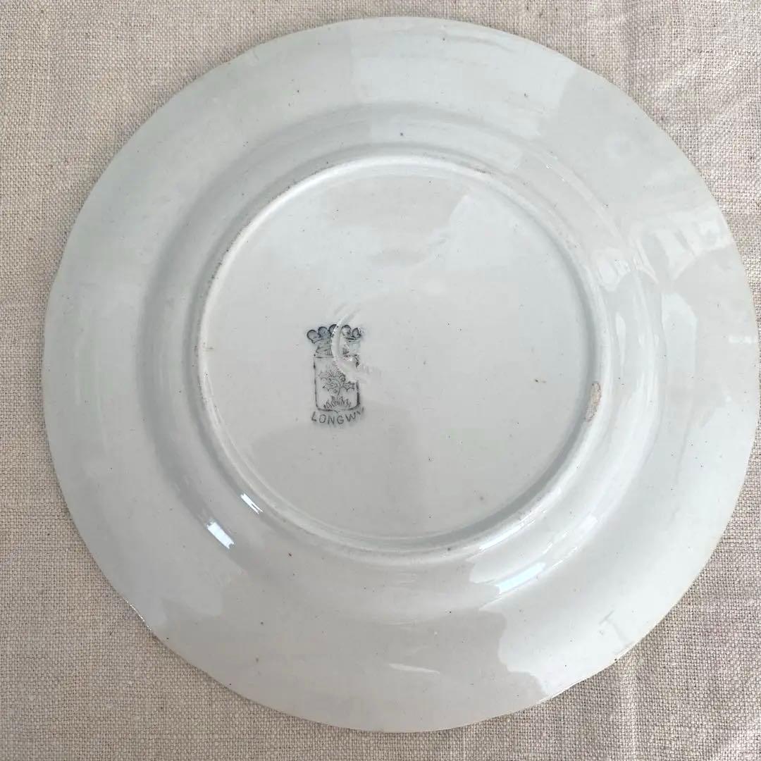 フランスアンティークLongwy ロンウィ プレートチェリー【C】