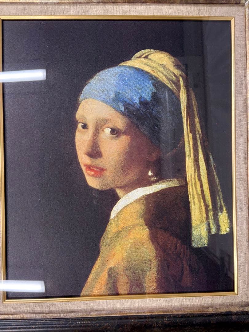 フェルメール　真珠の耳飾りの少女　青いターバンの少女　絵画　西洋絵画