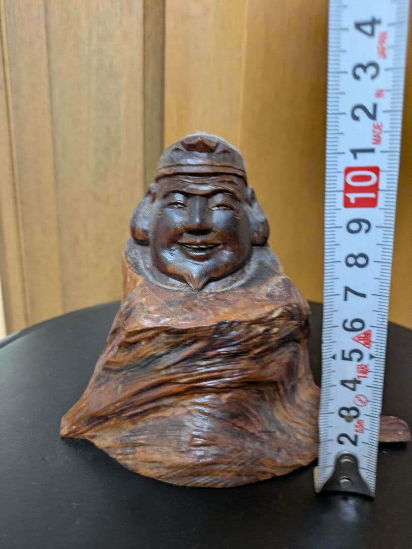 七福神　木製仏像風彫刻 約10cm〜15cm