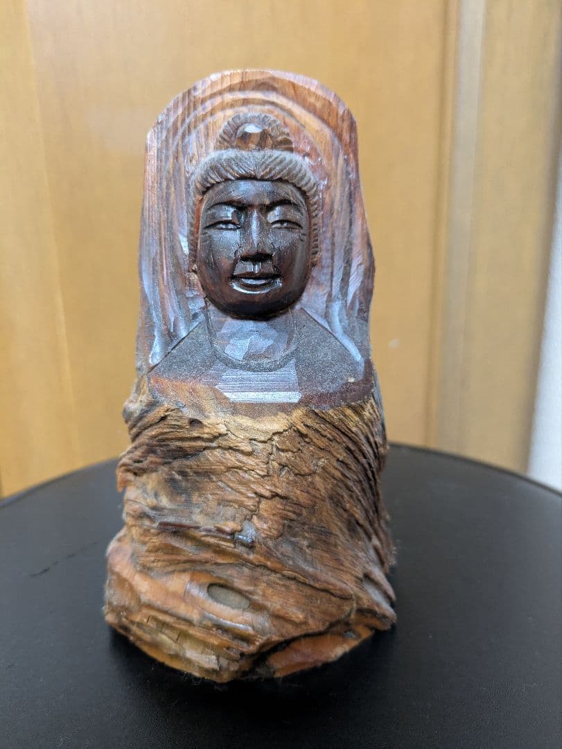 七福神　木製仏像風彫刻 約10cm〜15cm