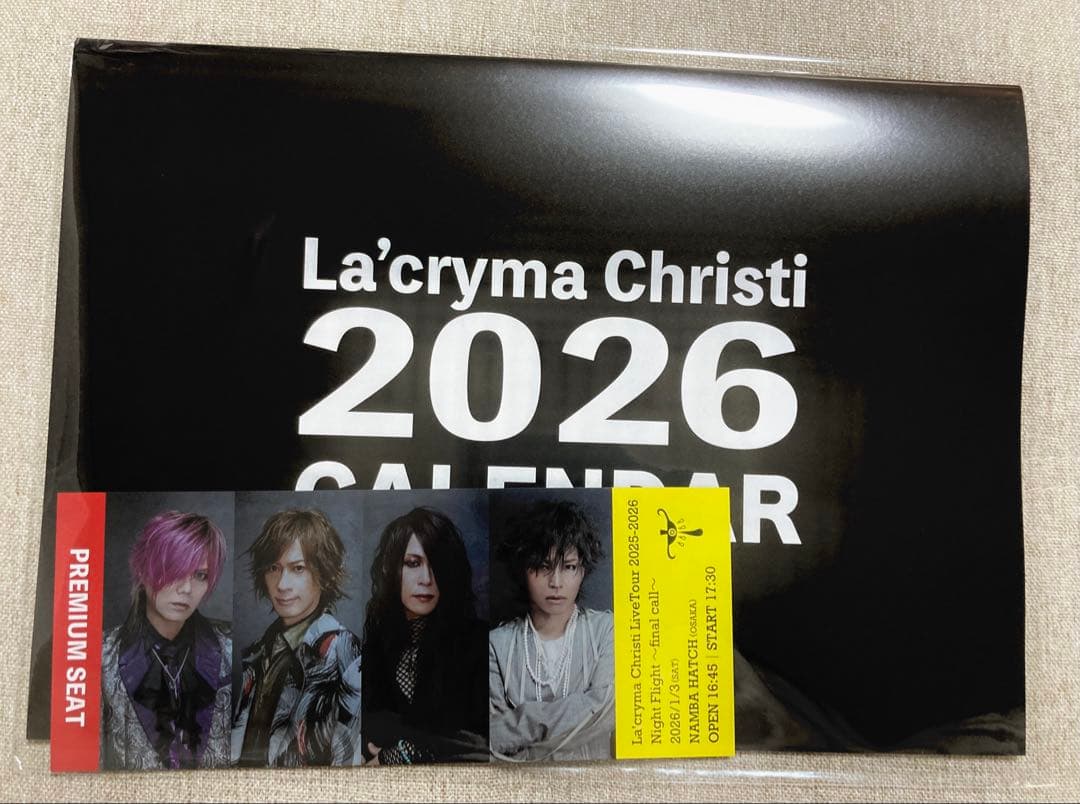 La'cryma Christi プレミアム席限定グッズ、FC入会特典アクスタ